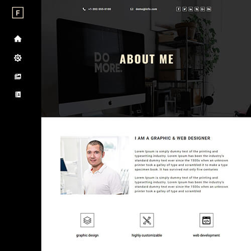 Francisco-Warne – Free Responsive Portfolio Website Template