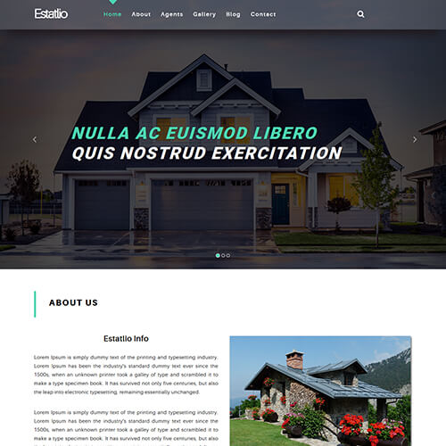 Estatlio - Free Responsive Real Estate Website Template
