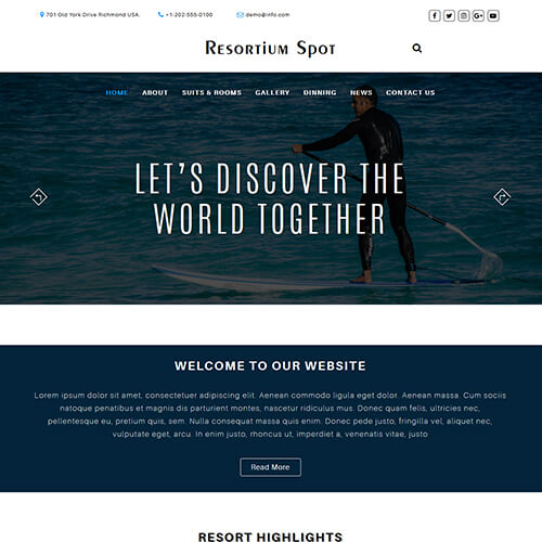 ResortiumSpot- Resort and Hotel Responsive HTML Template